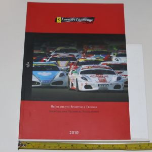 Libro Pubblicazione Ferrari Challenge Trofeo Pirelli Regolamento Sportivo e Tecnico 2010 48 pagine