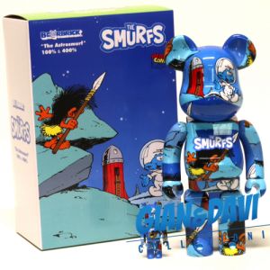 Medicom Toy BE@RBRICK The Smurfs Astrosmurf 400% + 100%