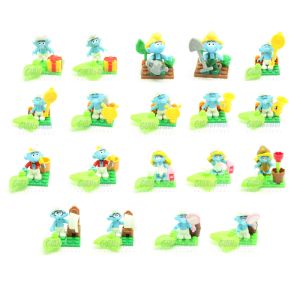 Mega Bloks The Smurfs 10757 Serie 1 Completa 19 Personaggi