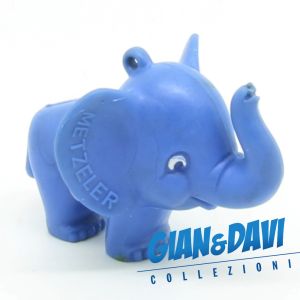 PVC Werbefigur Pubblicitari Metzeler Gummiwerke Reifen Schleich Elefantino Blu 3,5cm