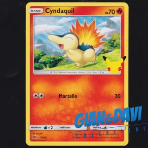 2021 Pokemon Mcdonald's 25th Anniversary ITALIANO 10/25 Cyndaquil