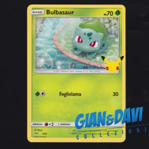 2021 Pokemon Mcdonald's 25th Anniversary ITALIANO 1/25 Bulbasaur
