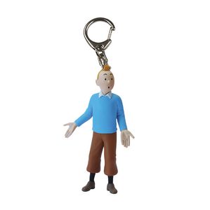 Tintin PVC Key Ring Big 42488 Tintin Pull Bleu 8,5cm Yellow