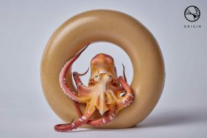 Cinemaquette Statue Magellan Octopus Origin 10” signed by David Zhou