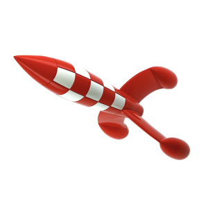 Tintin Fusée Rocket Razzo 46949 30cm