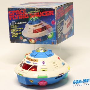 SH Space Flying Saucer With 5 I.C. - Sonic Sounds with Box