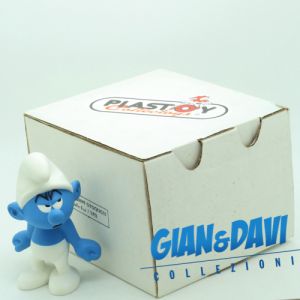 SM_RS_PSY Plastoy Grumpy Smurf con Scatola Bianca