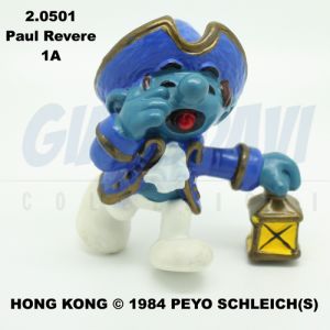 2.0501 20501 Historical Paul Revere Smurf Puffo Puffi Storici 1A
