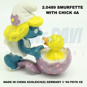 2.0489 20489 Smurfette with Chick Smurf Puffo Puffetta con Pulcino 4A
