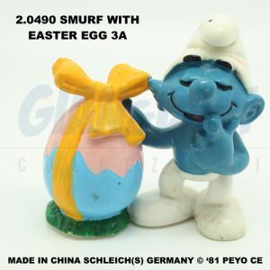 2.0490 20490 Smurf with easter egg Puffo con Uovo 3A