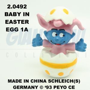 2.0492 20492 Baby in easter egg Smurf Puffo Bimbo in Uovo 1A