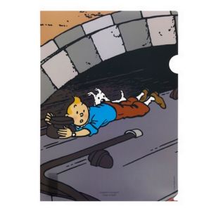 Tintin Cartoleria 15168 Plastic Sleeves - A4 Black Island P31-A3
