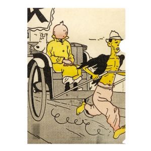 Tintin Cartoleria 15175 Plastic Sleeves - A4 Petit 20e Blue Lotus 1935