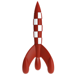 Tintin Fusée Rocket Razzo PVC 42615 17cm