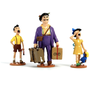 Tintin Figurines en Alliage 46240 SÉRAPHIN LAMPION ET SES ENFANTS