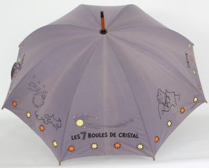 Tintin Parapluie Les 7 Boules de Cristal Gris 90cm