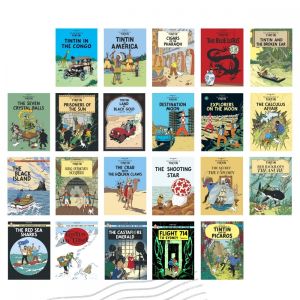 Tintin Moulinsart Postcard 15x10cm - The Adventures of Tintin 22 Different EN