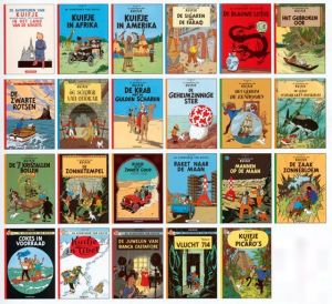 Tintin Moulinsart Postcard 15x10cm -De AvonturenVan Kuifje 23 Different Dutch