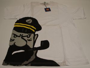 Tintin T-Shirt Outlet 0082500100L Haddock Portrait White L