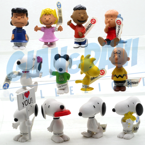 Figurine SNOOPY PEANUTS Schleich Originali &ndash; Scegli Il Tuo Personaggio! (Altezza 6cm)